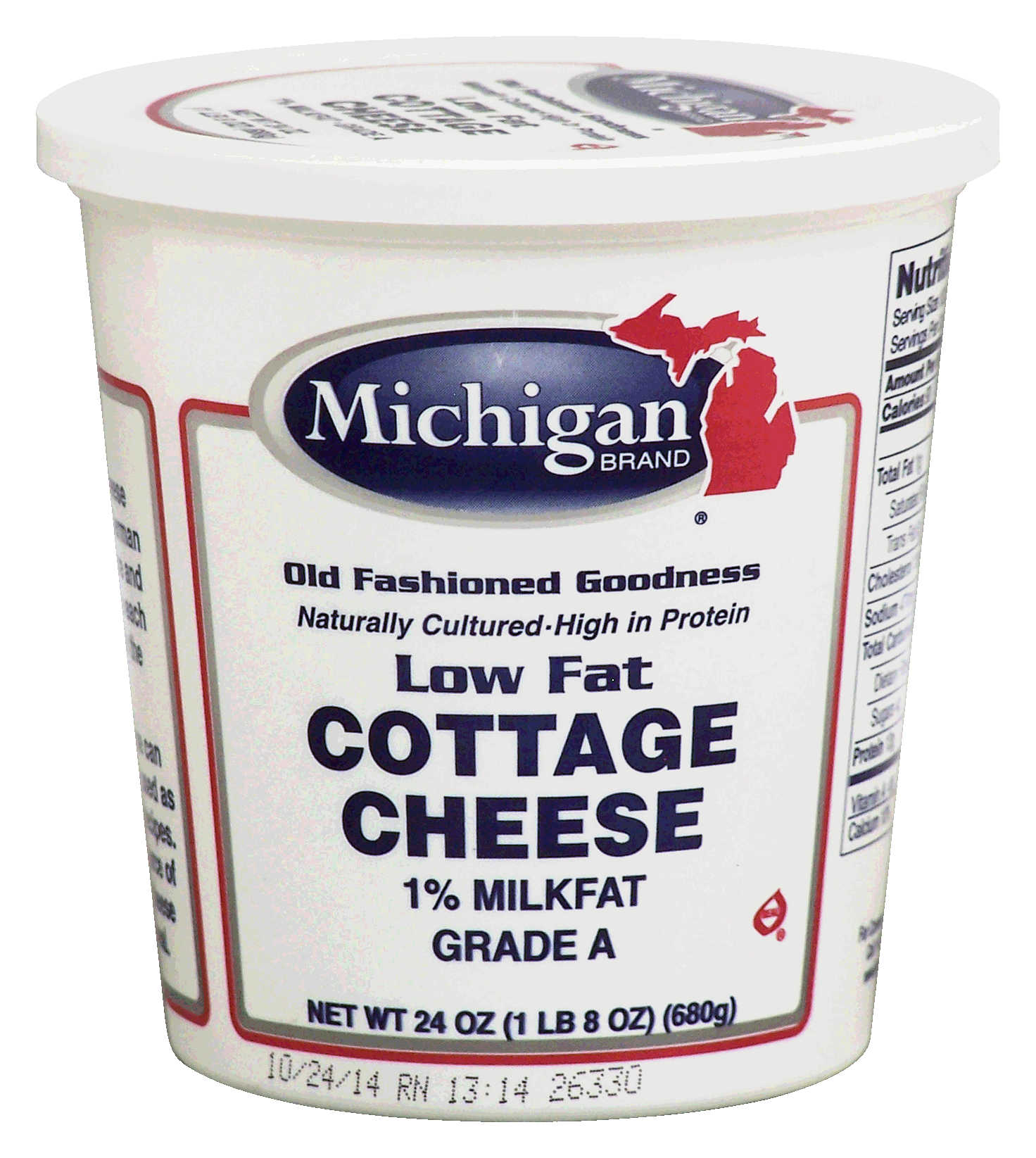 Michigan  low fat cottage cheese 1% milkfat, grade A Full-Size Picture